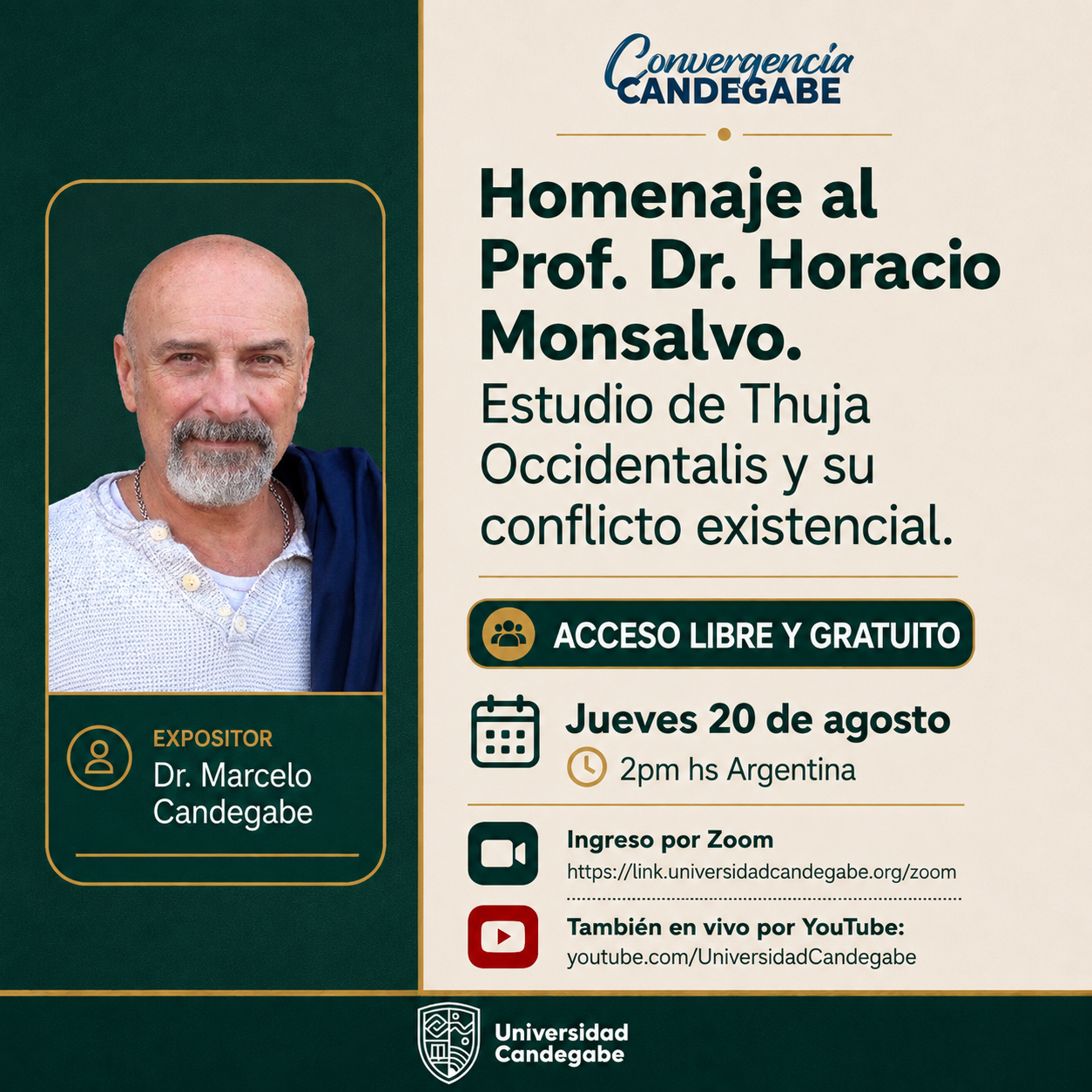 Homenaje al Prof. Dr. Horacio Monsalvo